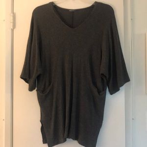 Gap gray sweater dress with side pockets